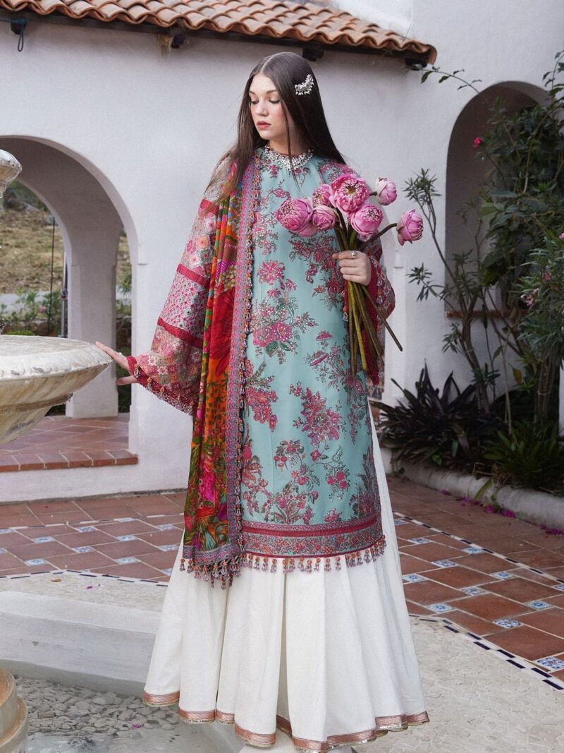 Hussain Rehar Eid Floret Eid Luxury Lawn Embroidered Collection 2024