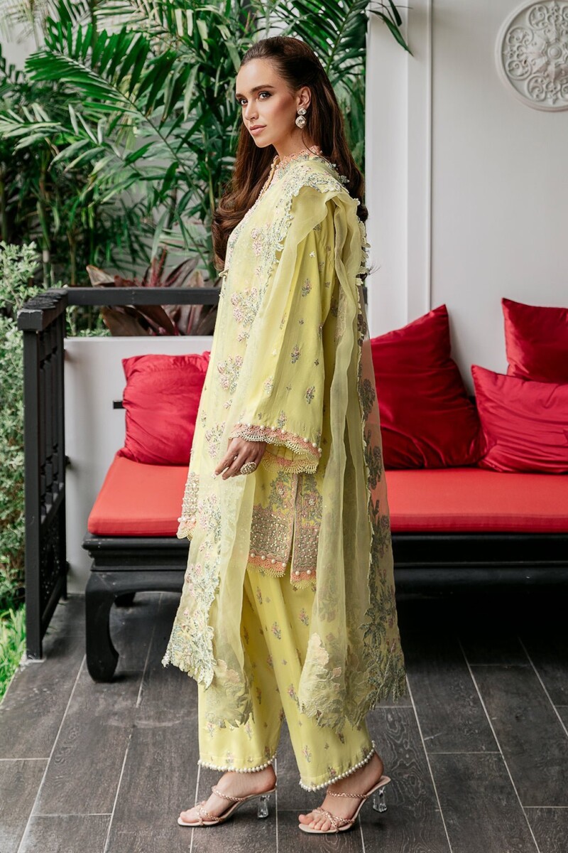 product Saad Shaikh Fleurie - Luna Fleurie Luxury Embroidered Raw Silk Collection 2024