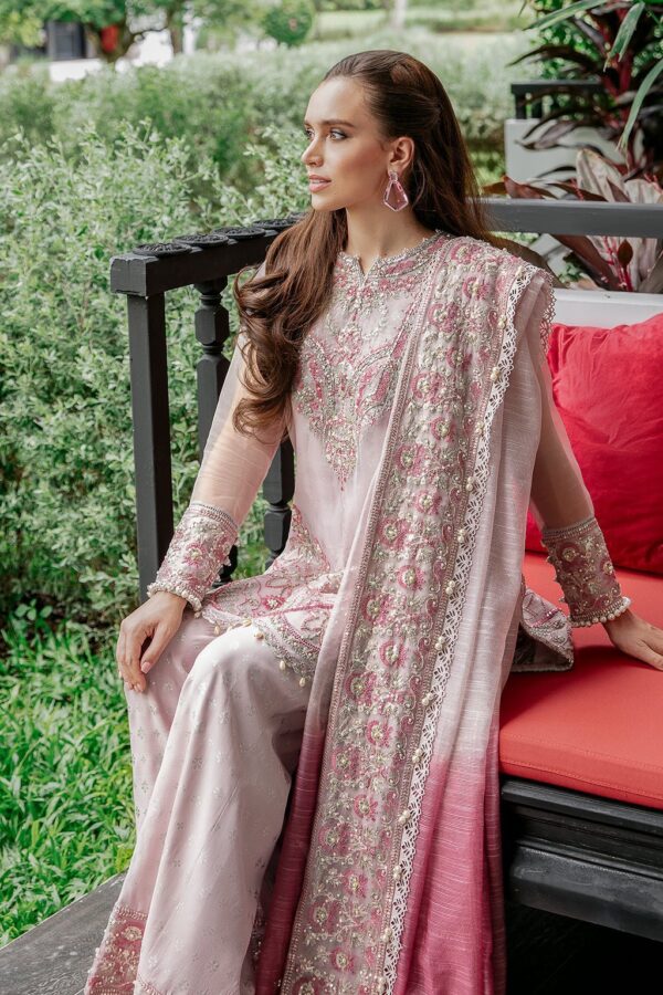 Saad Shaikh Fleurie - Casade Fleurie Luxury Embroidered Organza Suit Collection 2024