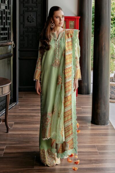 product Saad Shaikh Fleurie - Pretty Fleurie Luxury Embroidered Organza Suit Collection 2024