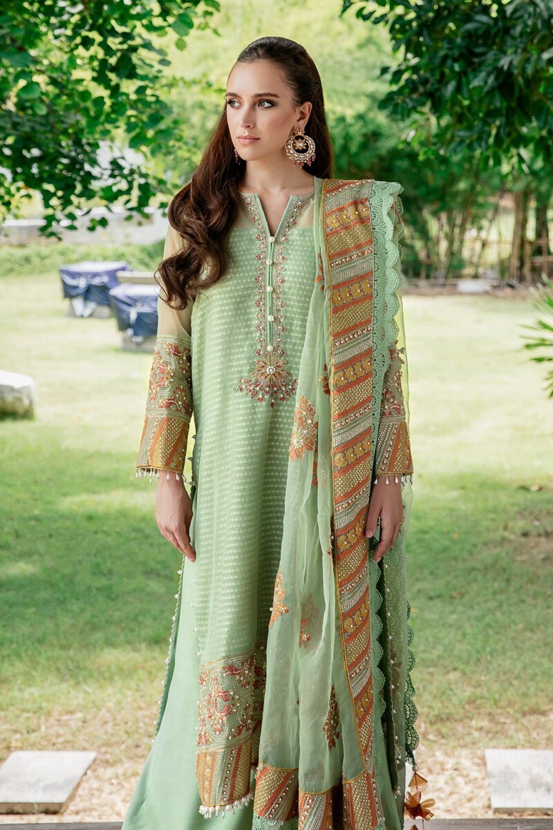 product Saad Shaikh Fleurie - Pretty Fleurie Luxury Embroidered Organza Suit Collection 2024