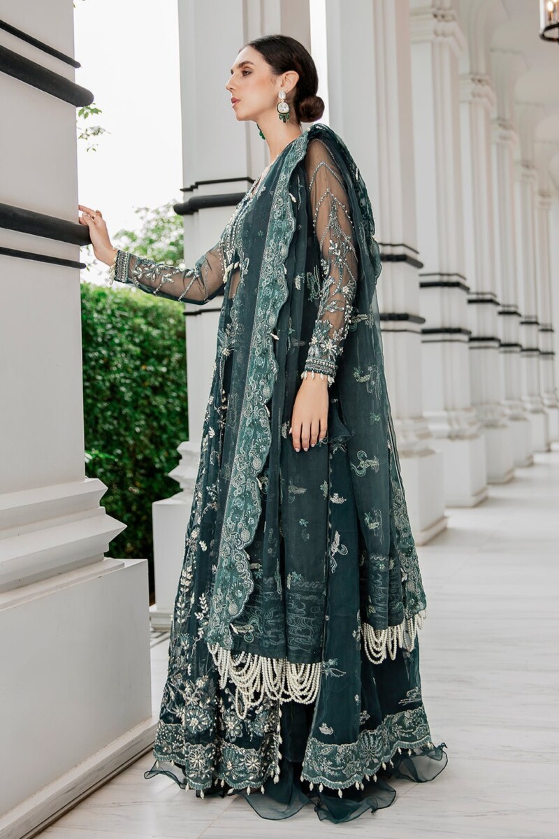 product Saad Shaikh Fleurie - Lisya Fleurie Luxury Embroidered Organza Suit Collection 2024