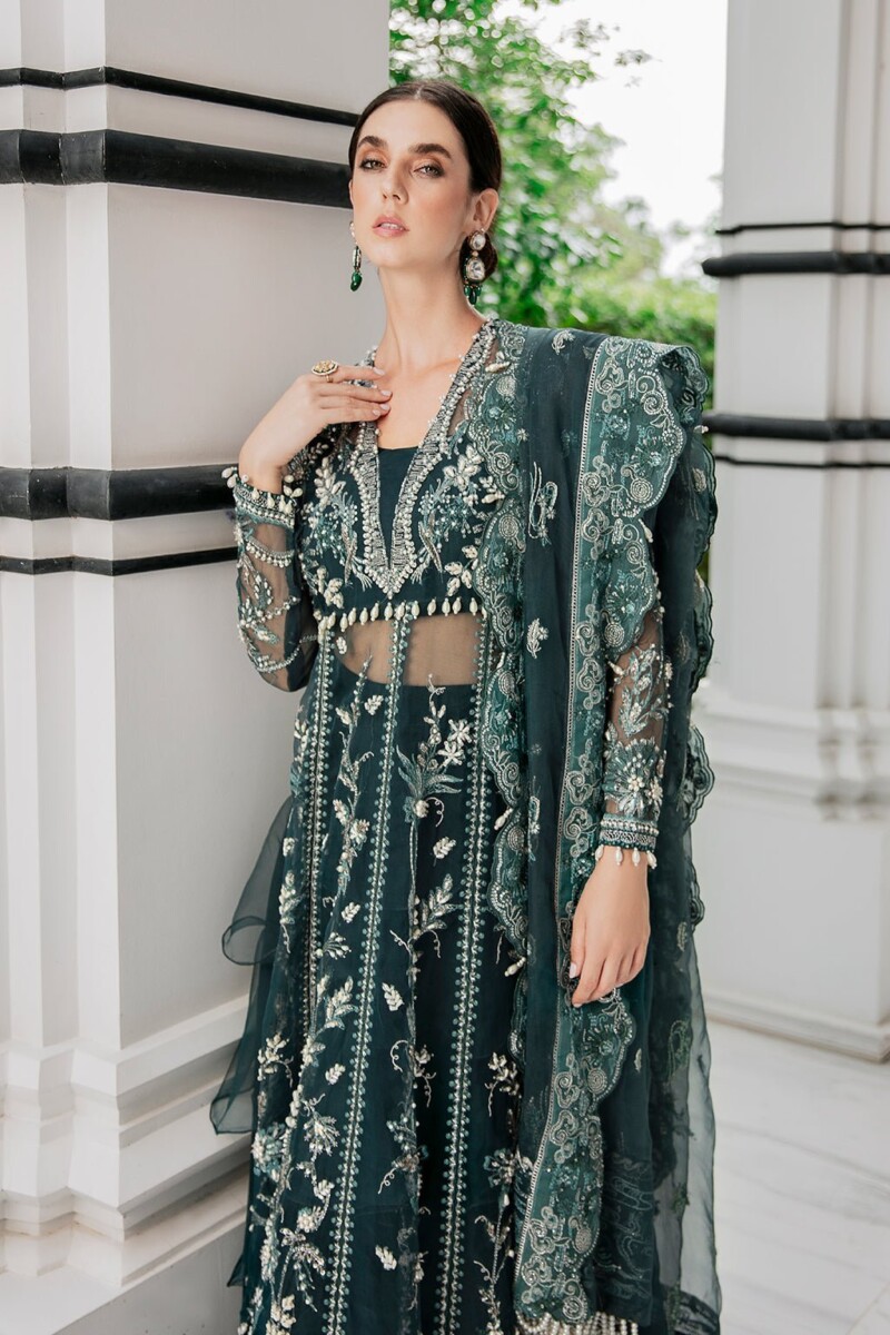 product Saad Shaikh Fleurie - Lisya Fleurie Luxury Embroidered Organza Suit Collection 2024