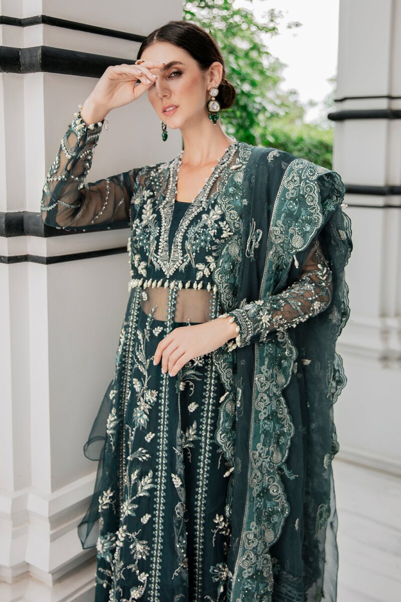 product Saad Shaikh Fleurie - Lisya Fleurie Luxury Embroidered Organza Suit Collection 2024