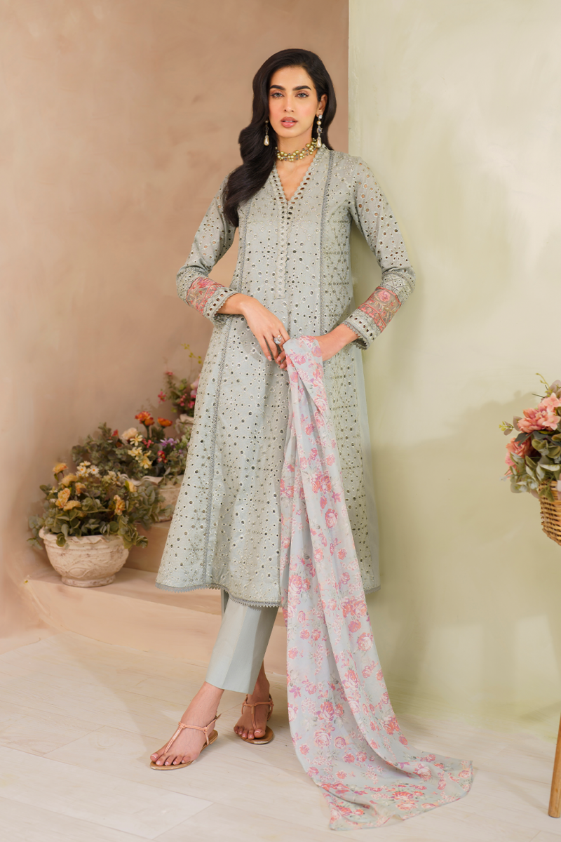 Iznik Ip-224 Embroidered Lawn Ready To Wear