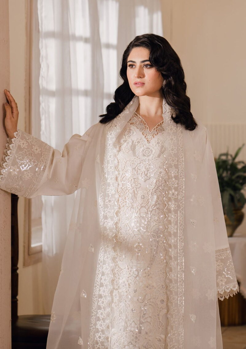 Bin Ilyas Naqsh D 7a Mavi Lawn Collection