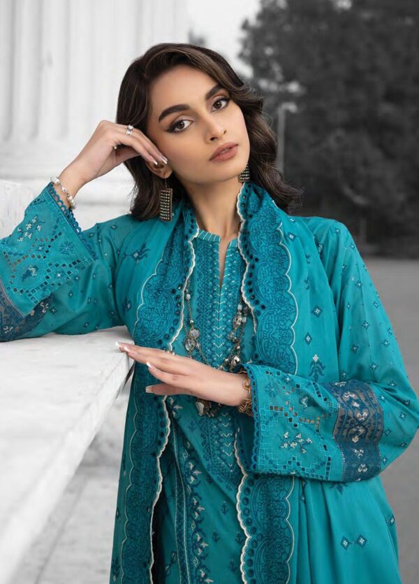 Lakhany Spring Lg-Aa-0017 Embroidered Lawn 3Pc Suit Collection 2024