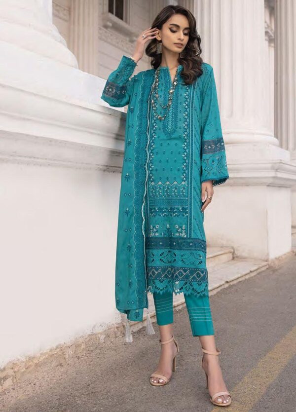 Lakhany Spring Lg-Aa-0017 Embroidered Lawn 3Pc Suit Collection 2024