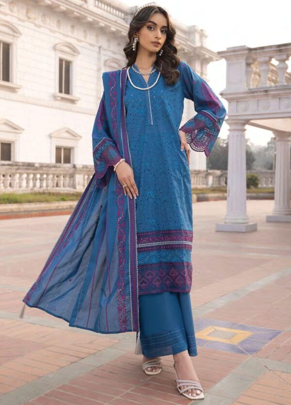 Lakhany Spring Lg-Ea-0460 Embroidered Lawn 3Pc Suit Collection 2024