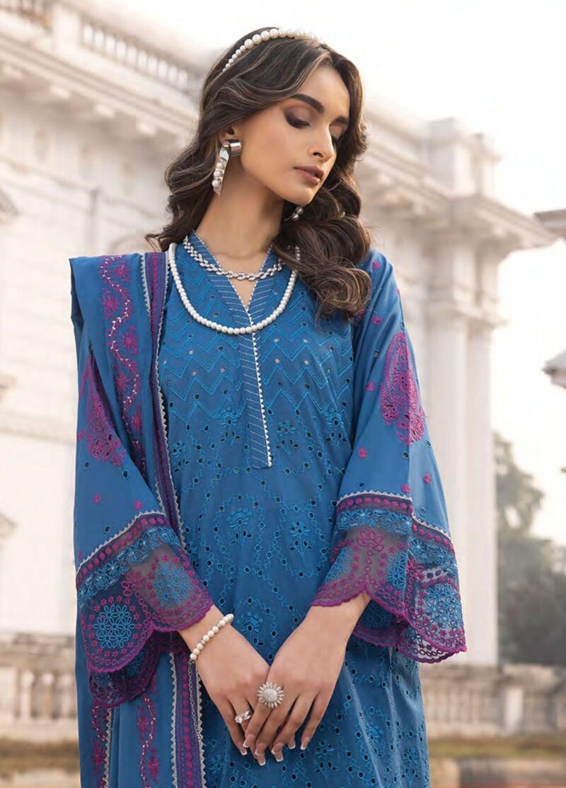 Lakhany Spring Lg-Ea-0460 Embroidered Lawn 3pc Suit Collection 2024