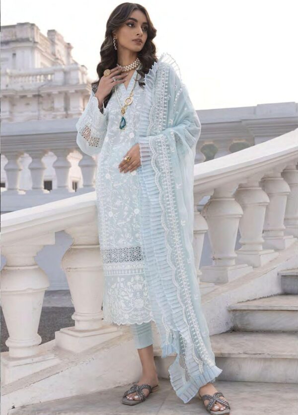 Lakhany Spring Lg-Iz-0051 Embroidered Lawn 3Pc Suit Collection 2024