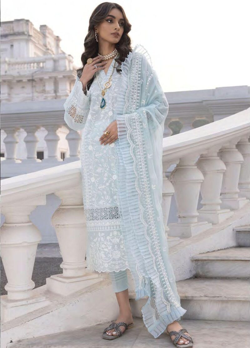 Lakhany Spring Lg-Iz-0051 Embroidered Lawn 3pc Suit Collection 2024