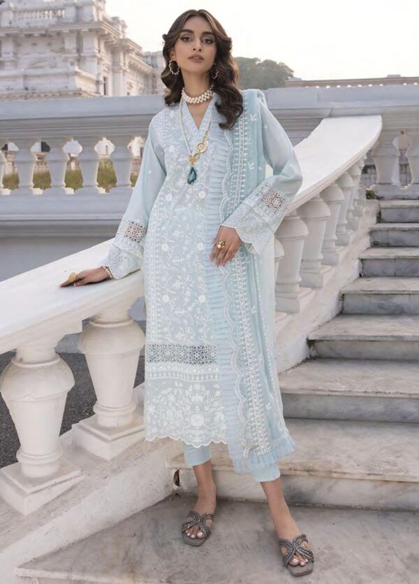 Lakhany Spring Lg-Iz-0051 Embroidered Lawn 3Pc Suit Collection 2024