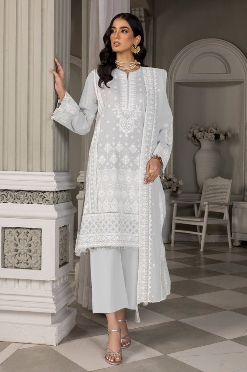 Lakhany Lg-Iz-0084 Eid Embroidered Lawn 3pc Suit Collection 2024