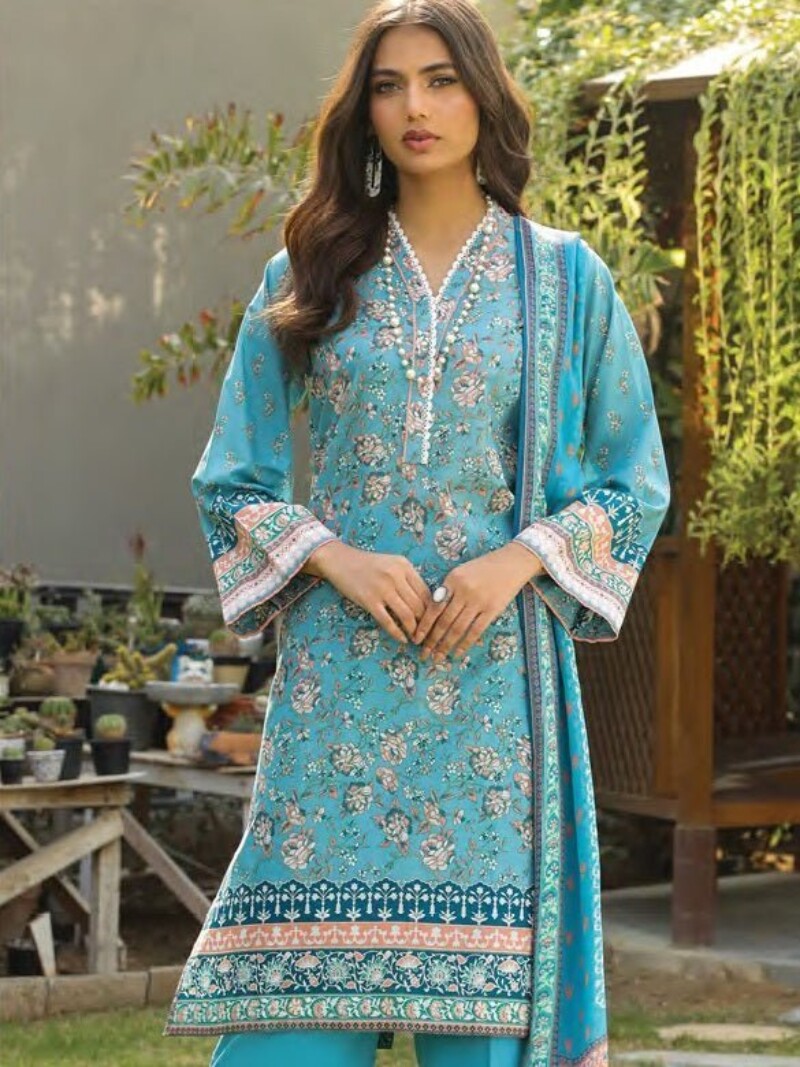 Komal Lg-Iz-0147-A Printed Lawn 3pc Suit Collection 2024