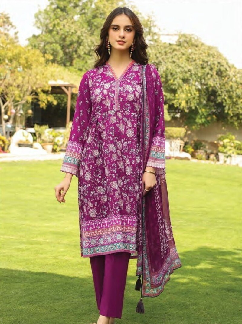 Komal Lg-Iz-0147-B Printed Lawn 3pc Suit Collection 2024