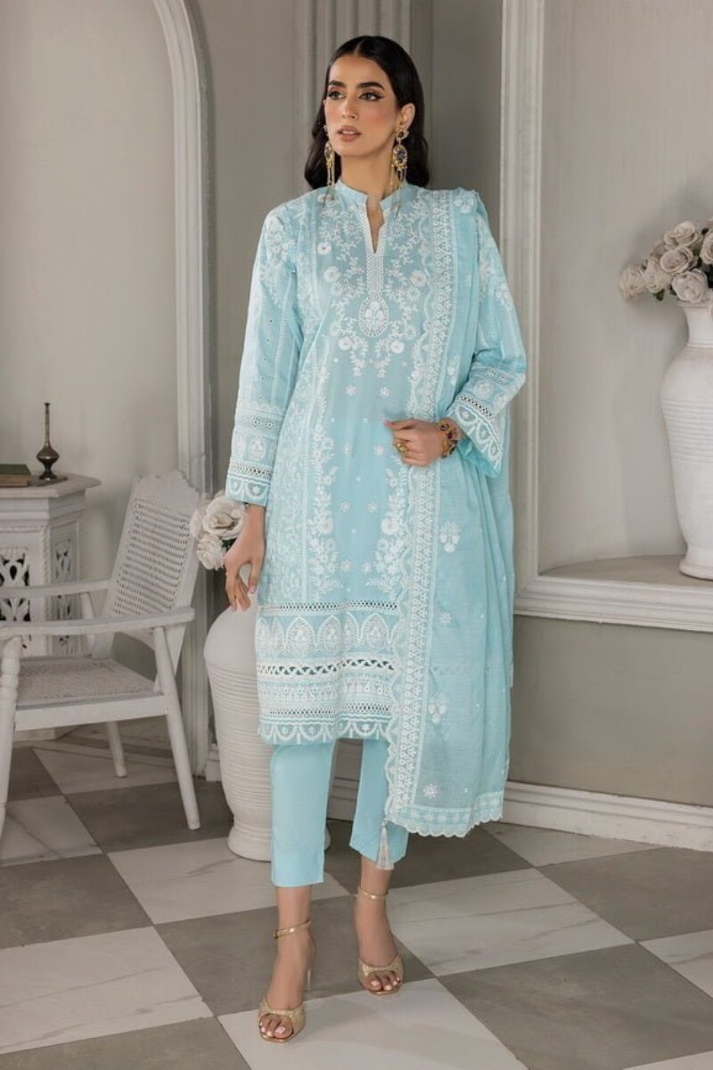 Lakhany Lg-Rm-0044 Eid Embroidered Lawn 3pc Suit Collection 2024