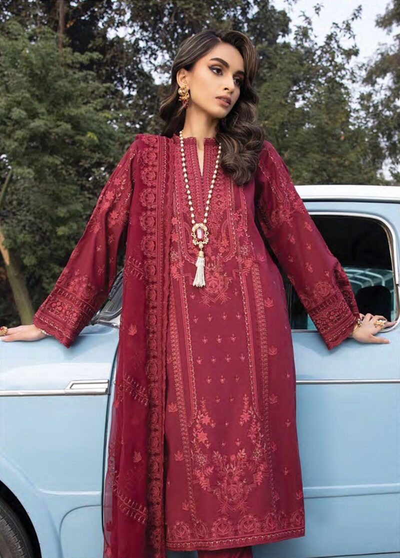 Lakhany Spring Lg-Rm-0062 Embroidered Lawn 3pc Suit Collection 2024