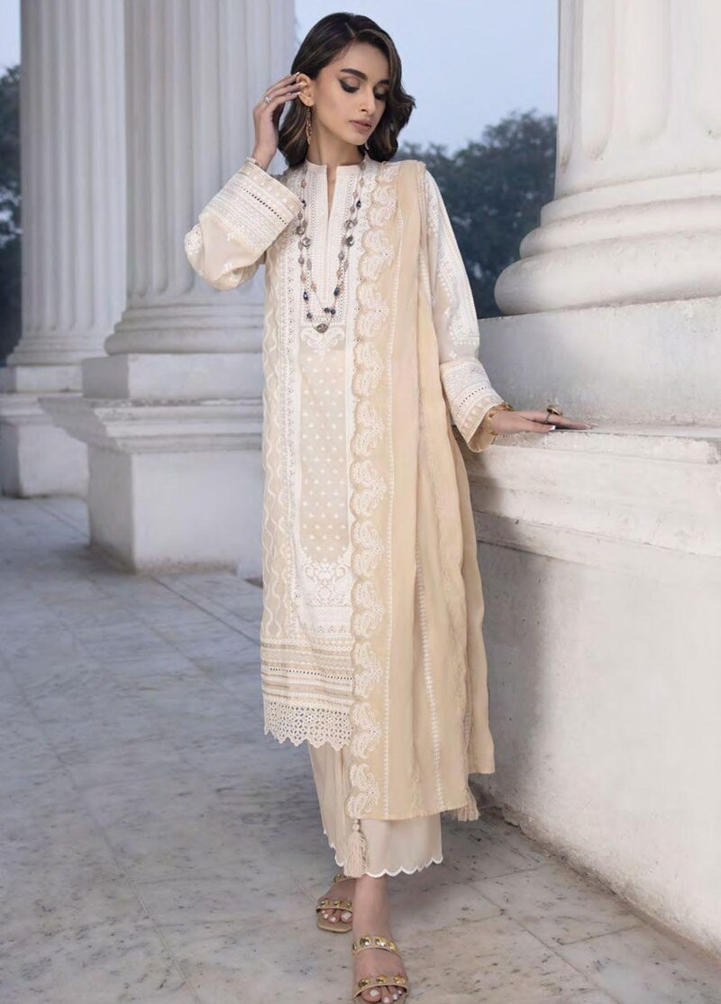 Lakhany Spring Lg-Sr-0122 Embroidered Lawn 3pc Suit Collection 2024