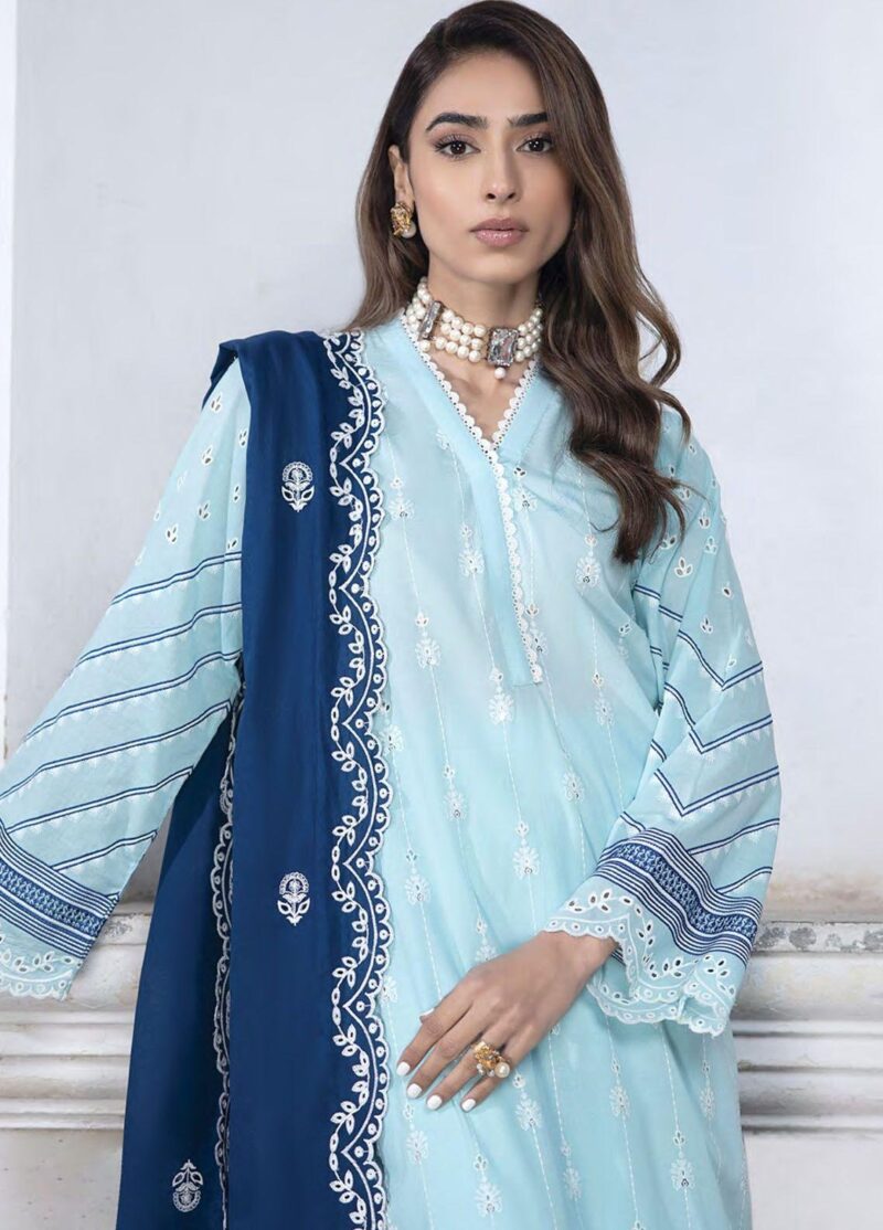 Lakhany Spring Lg-Sr-0123 Embroidered Lawn 3pc Suit Collection 2024