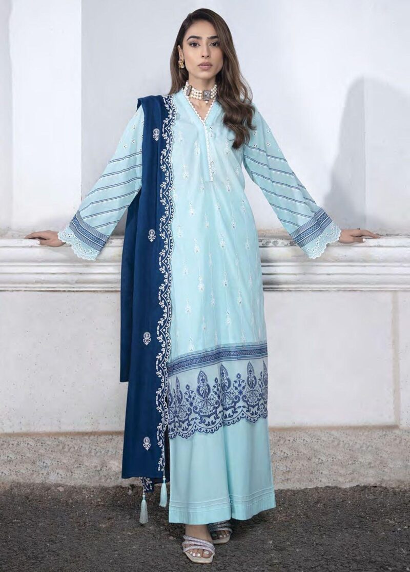 Lakhany Spring Lg-Sr-0123 Embroidered Lawn 3pc Suit Collection 2024