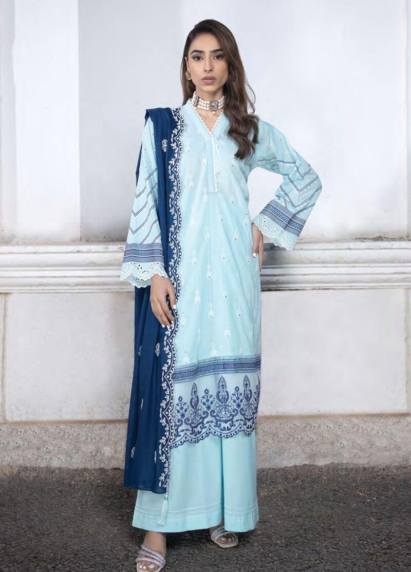 Lakhany Spring Lg-Sr-0123 Embroidered Lawn 3pc Suit Collection 2024