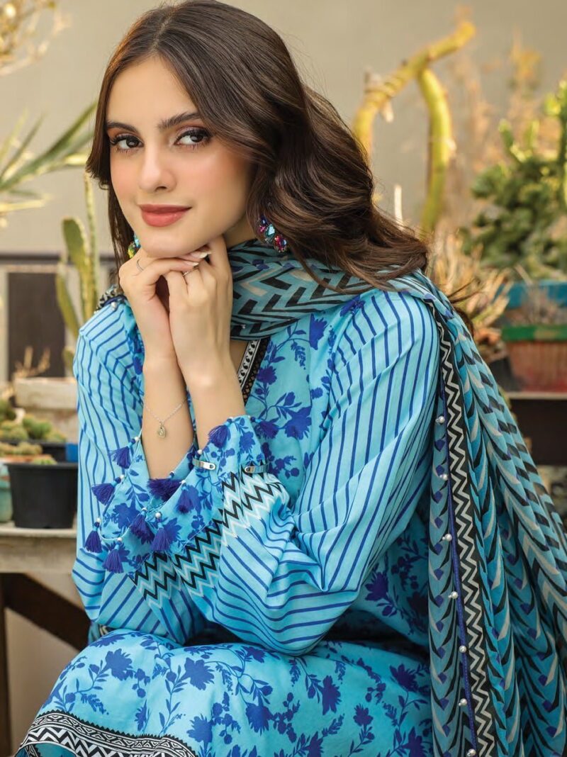 Komal Lg-Sr-0147-B Printed Lawn 3pc Suit Collection 2024