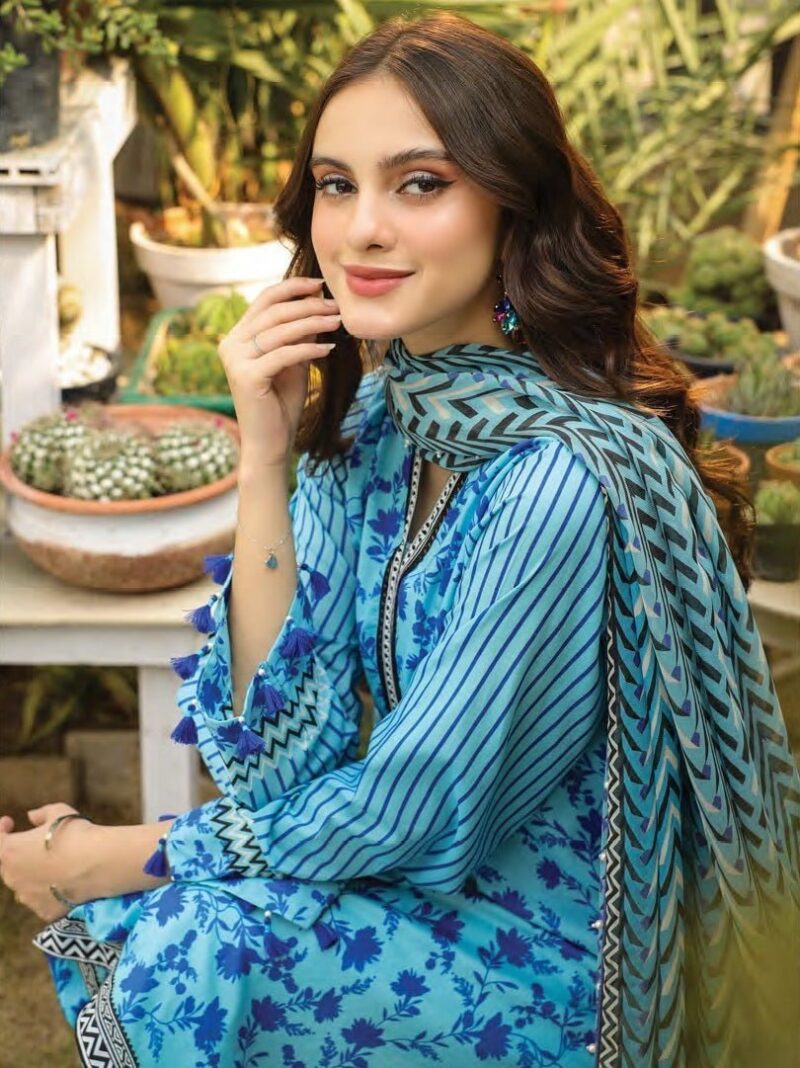 Komal Lg-Sr-0147-B Printed Lawn 3pc Suit Collection 2024