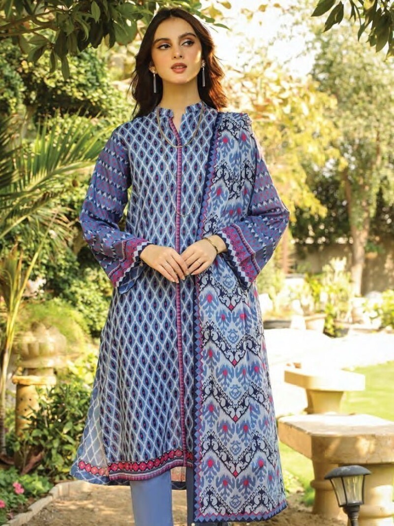 Komal Lg-Sr-0176-B Printed Lawn 3pc Suit Collection 2024