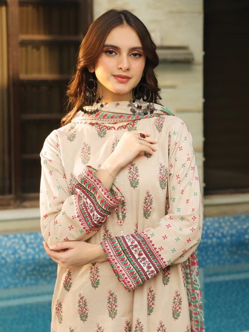 Komal Lg-Sr-0197-B Printed Lawn 3pc Suit Collection 2024