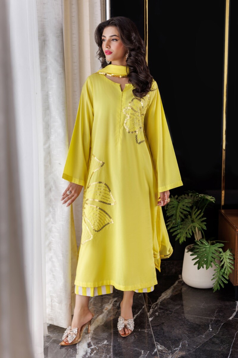 product Charizma 3 Pc Embroidered Lawn Shirt With Chiffon Dupatta And Trouser Ed 4 033