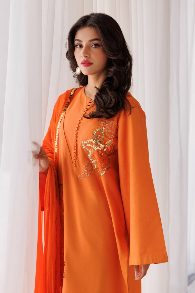 product Charizma 3 Pc Embroidered Lawn Shirt With Chiffon Dupatta And Trouser Ed 4 034