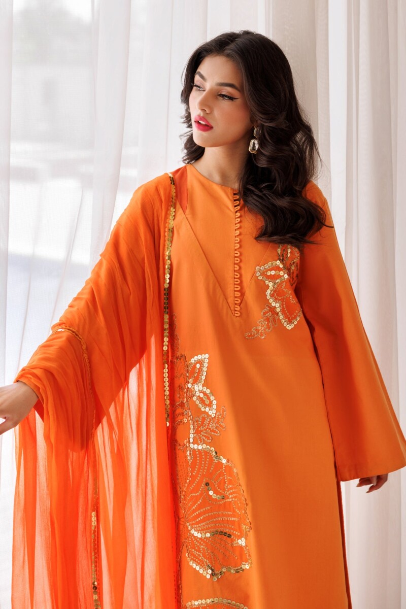 product Charizma 3 Pc Embroidered Lawn Shirt With Chiffon Dupatta And Trouser Ed 4 034