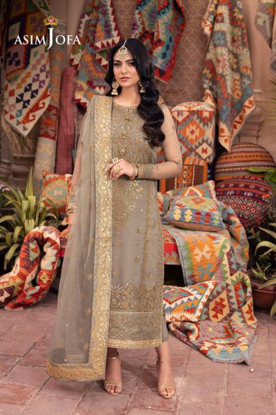 product Asim Jofa Ajem 17 Embroidered Organza 3 Pcs Pyaar Diyan Gallan