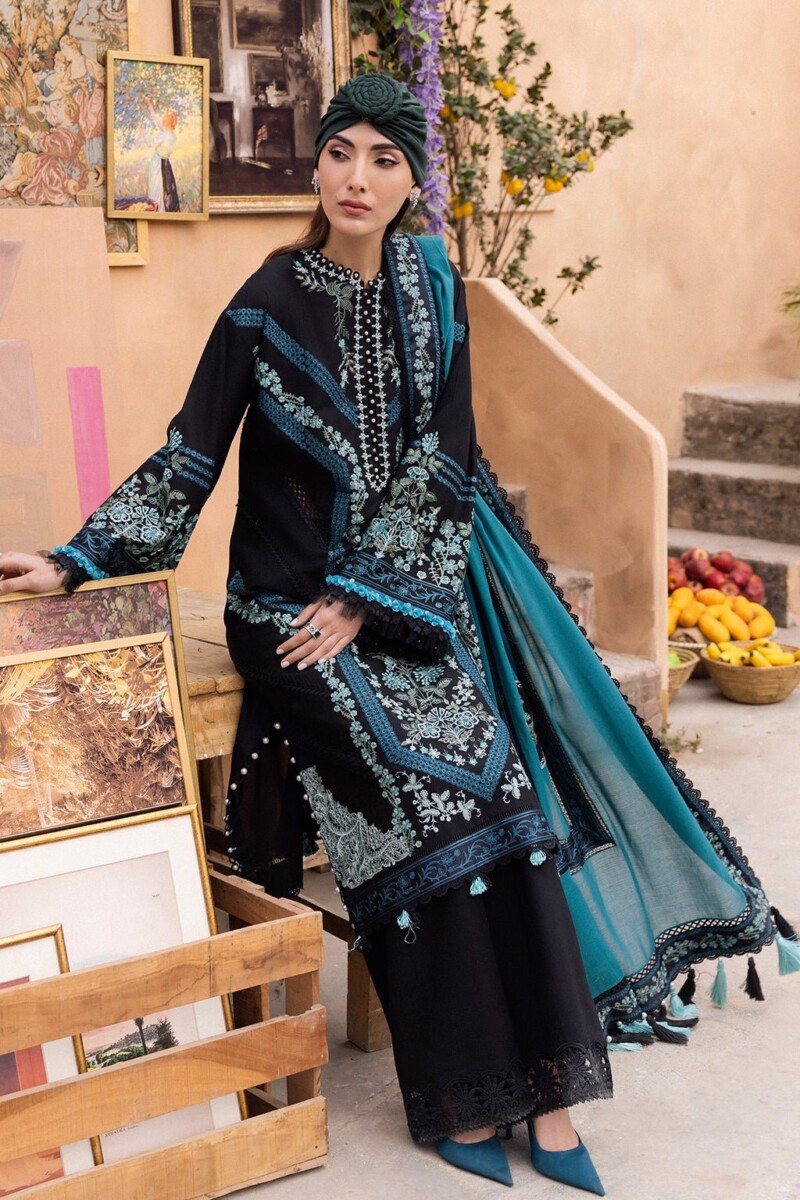 product Saad Shaikh Lamour D-05 Reh Lamour Embroidered Luxury Lawn Collection 2024