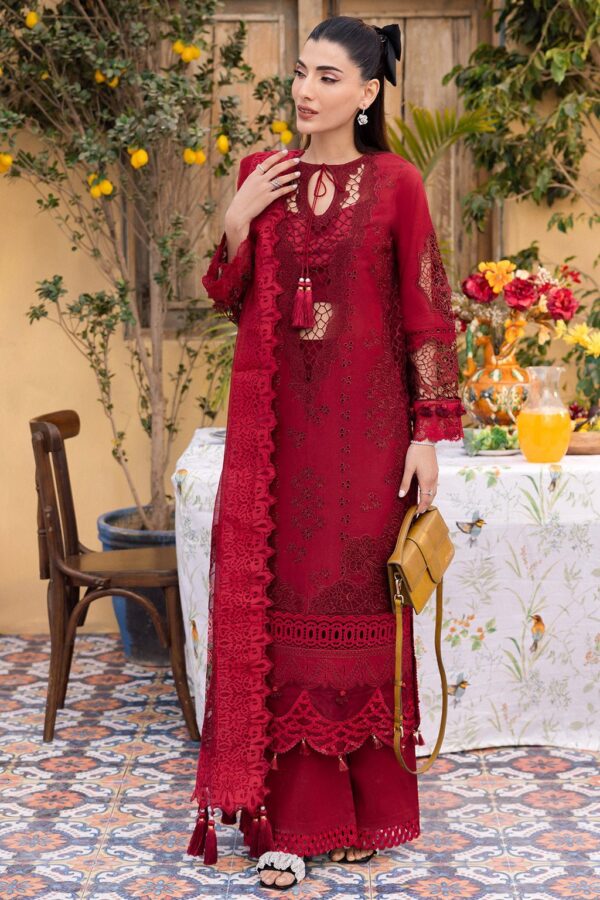 Saad Shaikh Lamour D-07 Rose Lamour Embroidered Luxury Lawn Collection 2024