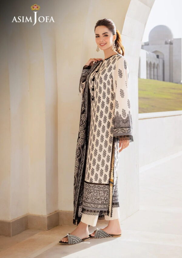 Asim Jofa Am24 02 Monochrome Lawn Collection