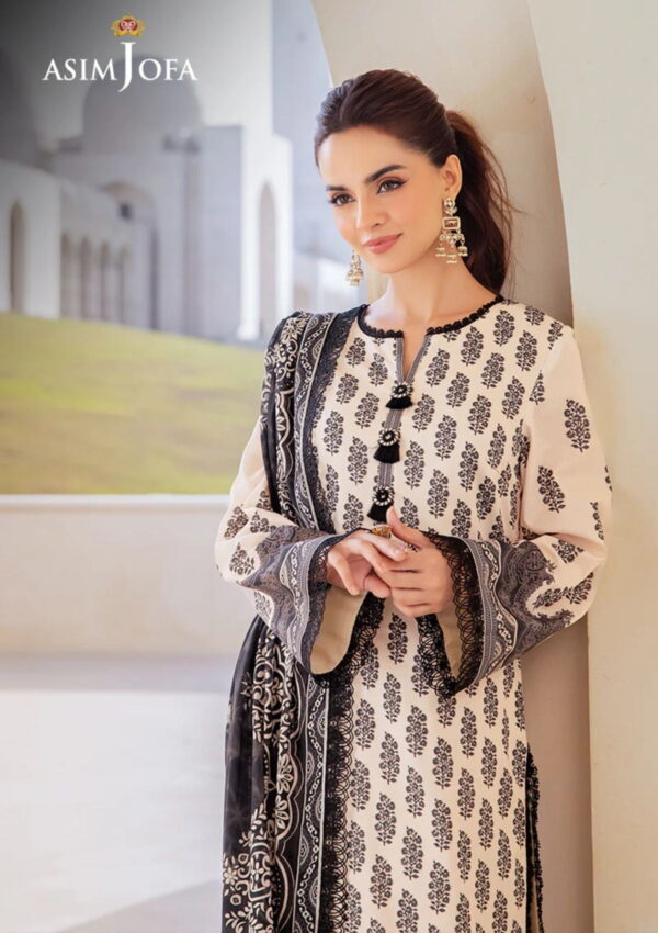 Asim Jofa Am24 02 Monochrome Lawn Collection