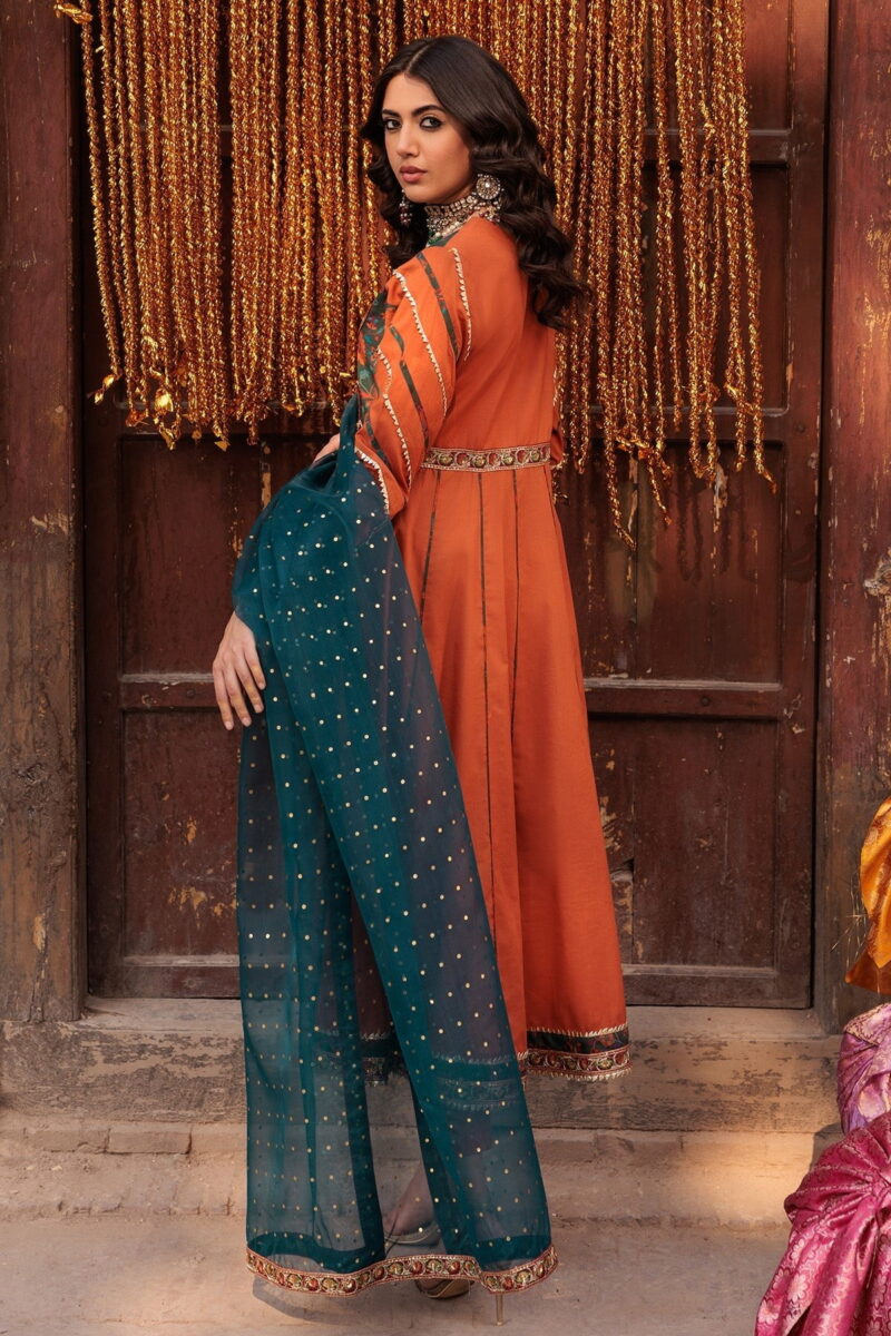 Charizma 3 Pc Embroidered Lawn Shirt With Organza Duaptta And Trouser Cnp 4 023