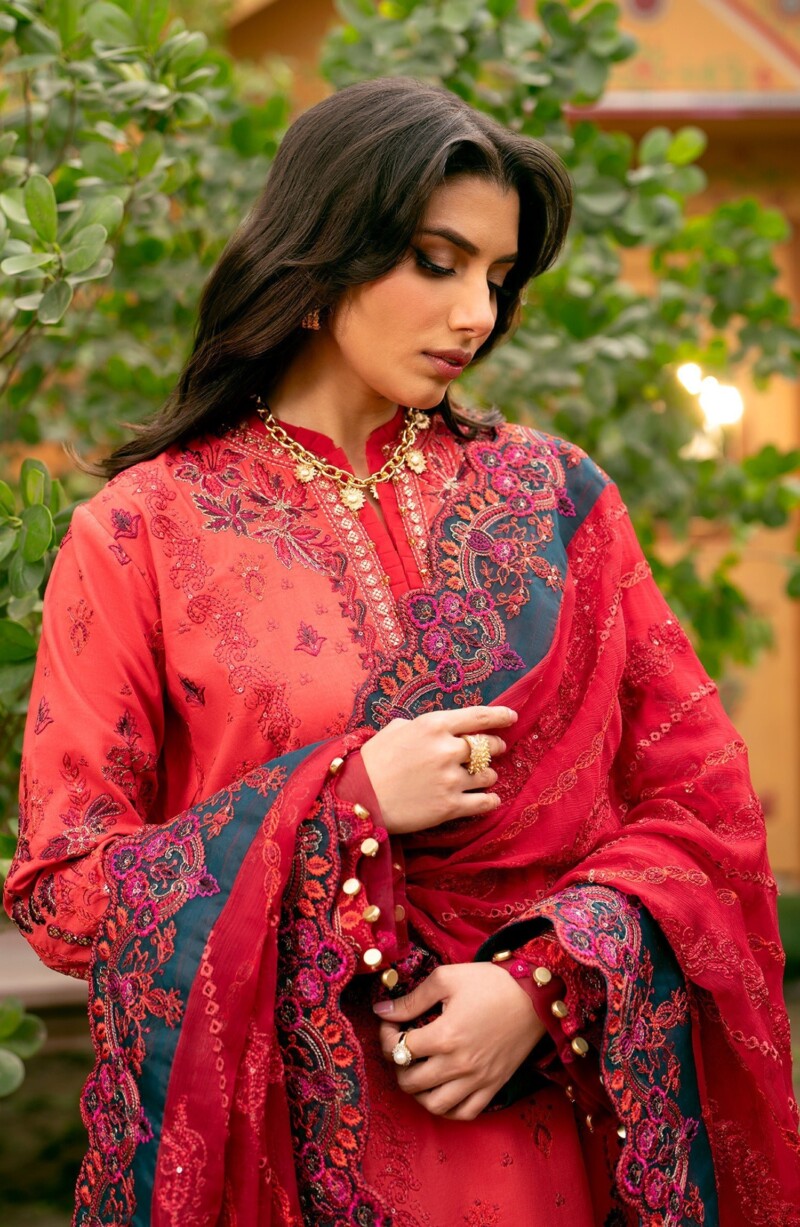 product Maryum N Maria Embroidered Lawn Ms24-561 3 Piece Suit Cultural Outfit 2024