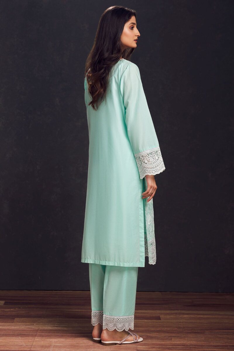 Motifz 3998-SEA-GREEN SCHIFFLI EMBROIDERED LAWN STITCHED Casuals