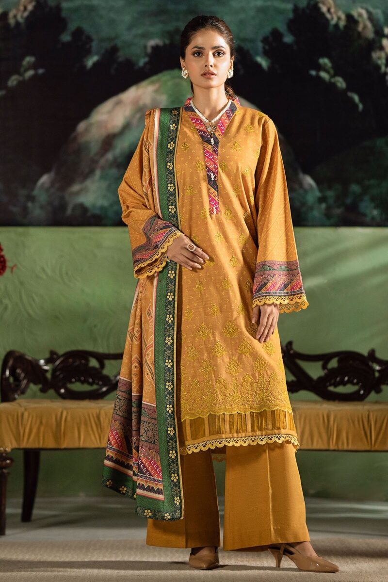 Motifz 4389-MERAKI DIGITAL PRINTED KHADDAR STITCHED Casuals