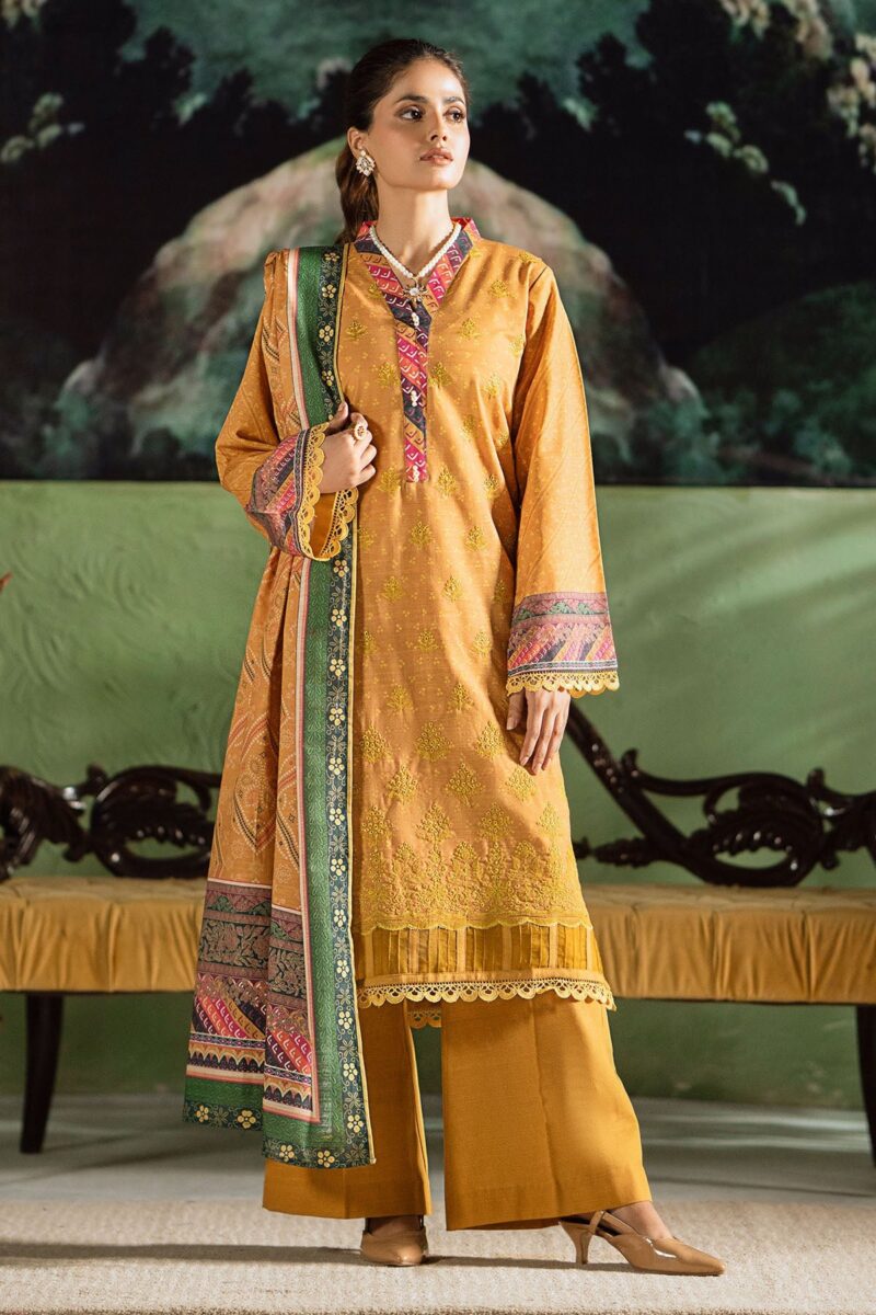 Motifz 4389-MERAKI DIGITAL PRINTED KHADDAR STITCHED Casuals