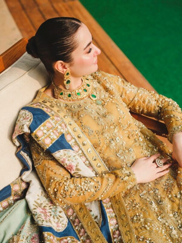 Saira Shakira - Marigold Embroidered Organza Wedding Suit Collection 2024