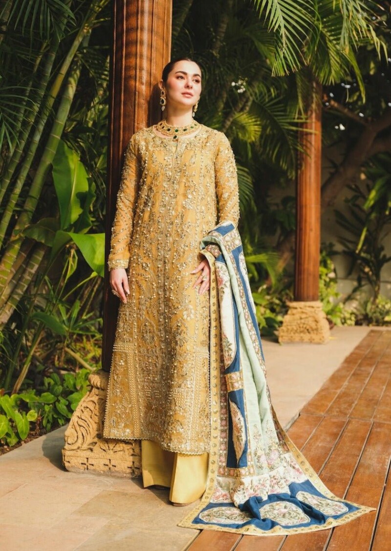 product Saira Shakira - Marigold Embroidered Organza Wedding Suit Collection 2024