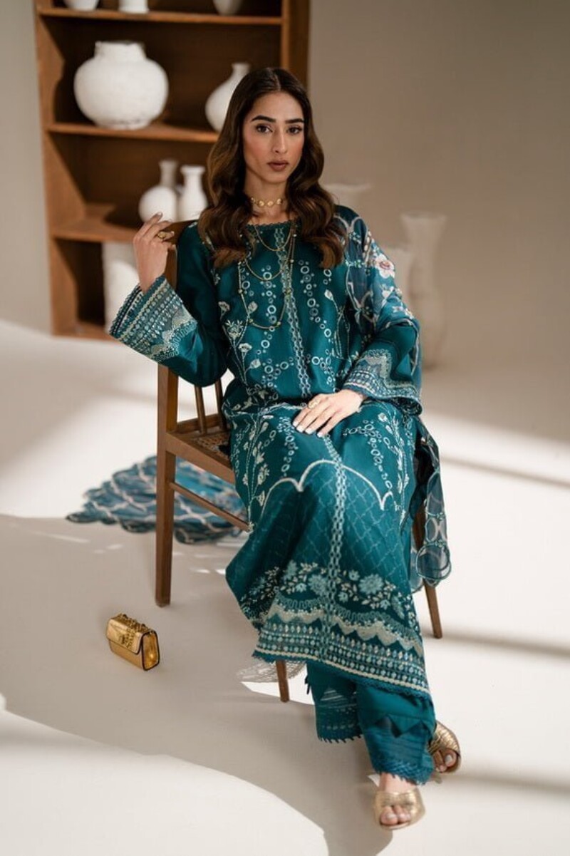 Azzal Mehr Lawn 3pc Suit Collection 2024