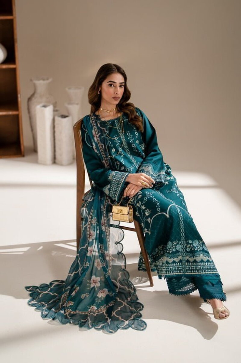 Azzal Mehr Lawn 3pc Suit Collection 2024