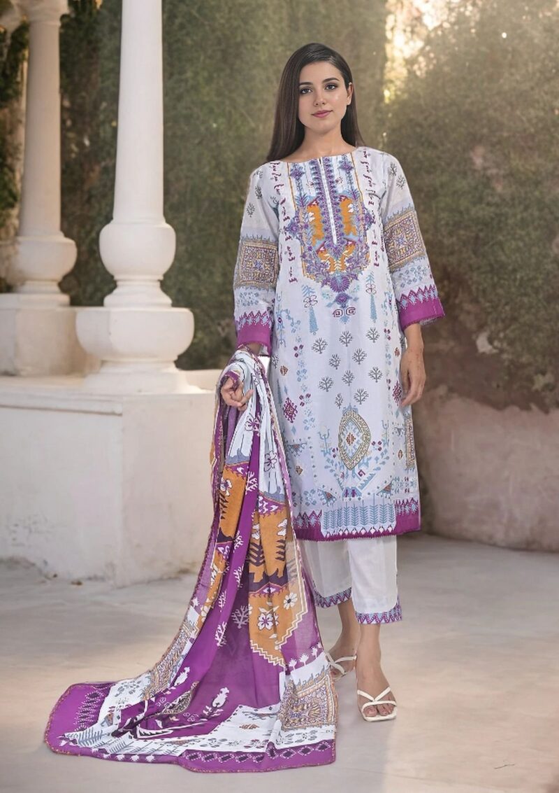 Noorma Kaamal Digital Lawn NL24 04 Lawn Collection 24