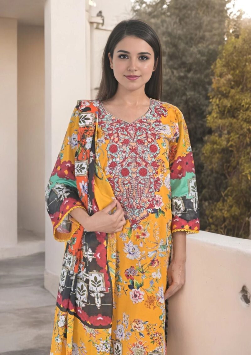 Noorma Kaamal Digital Lawn NL24 07 Lawn Collection 24