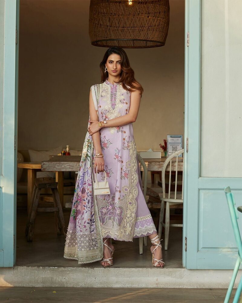 Faiza Saqlain Nazeli Embroidered Lawn 3pc Suit Collection 2024